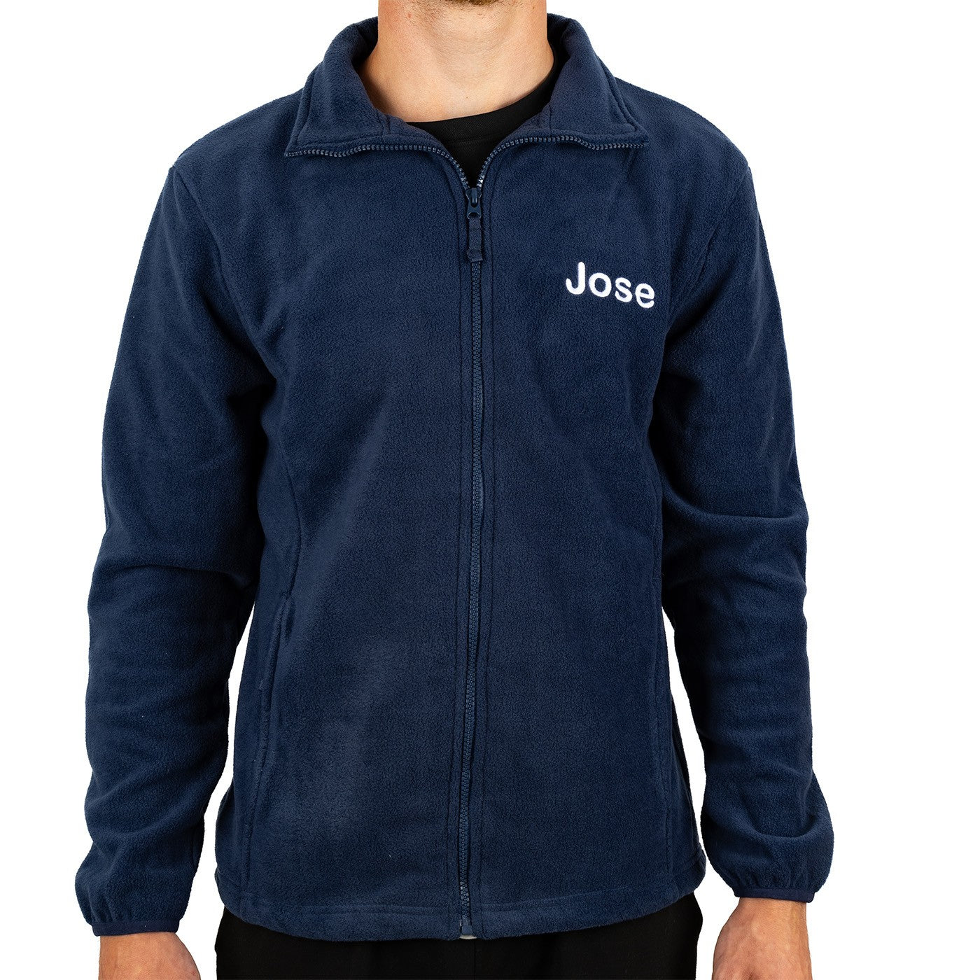Chaqueta Polar Sanitaria Hombre Personalizado – Azul Marino-3