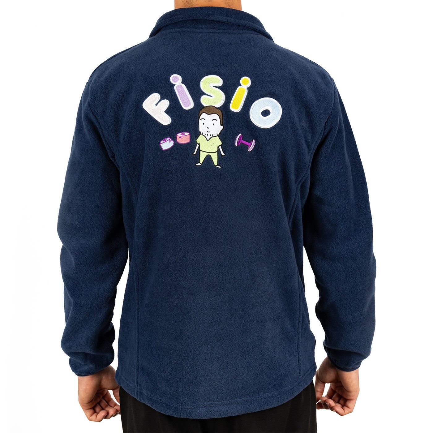 Chaqueta Polar Sanitaria Hombre Personalizado – Azul Marino-1