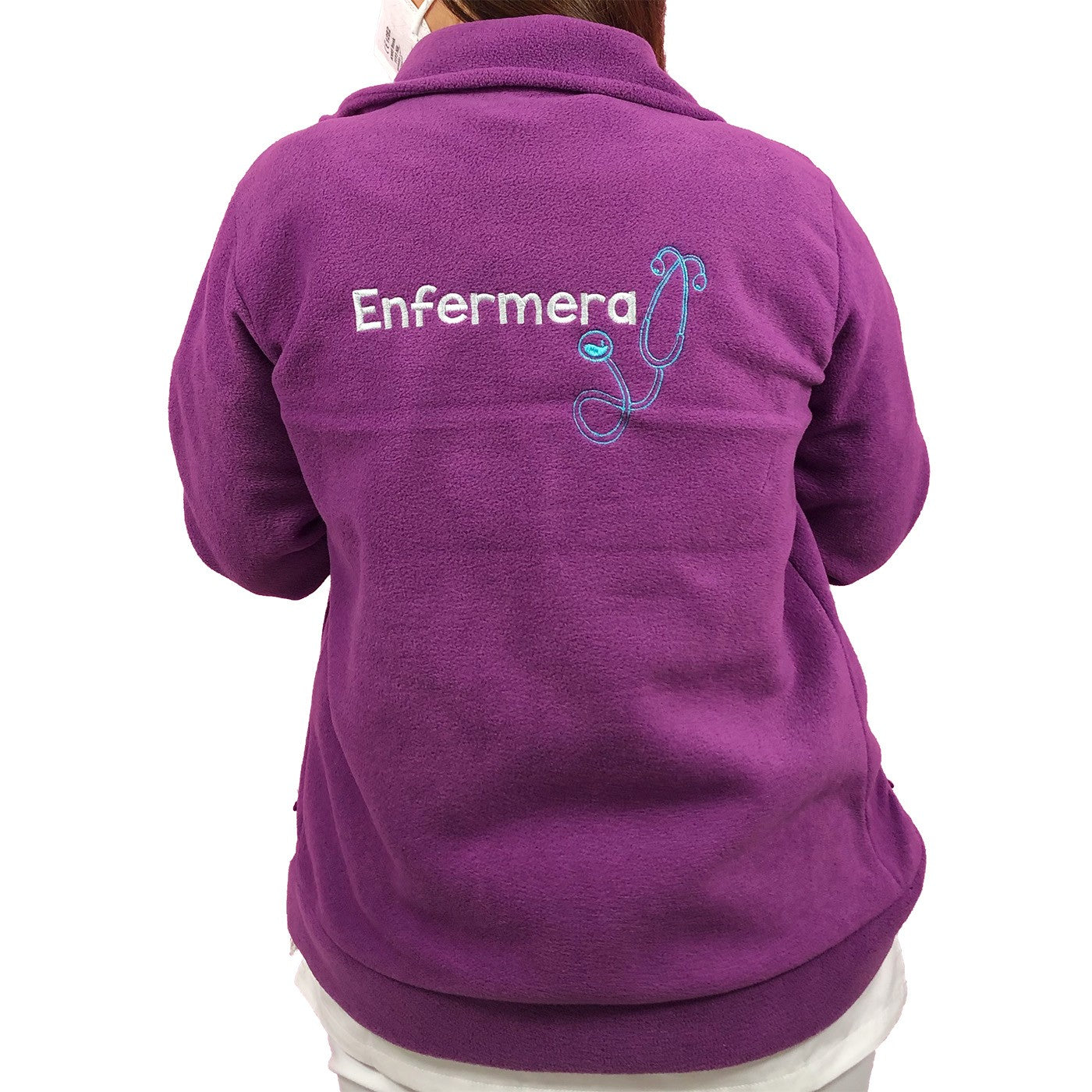 Forro Polar Sanitario Mujer Personalizado – Púrpura con bordado-zoom-14