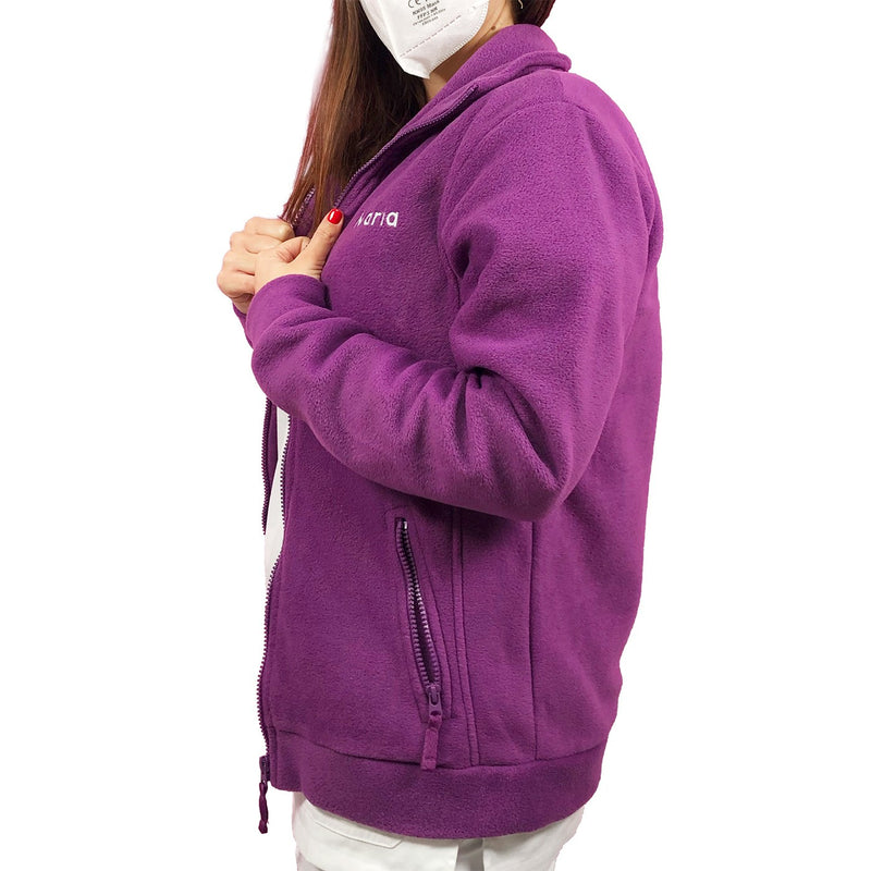 Forro Polar Sanitario Mujer Personalizado – Púrpura con bordado-zoom-