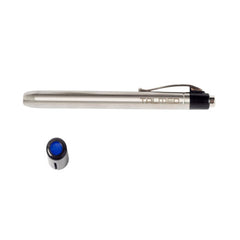 linterna pupilar acero inoxidable luz azul