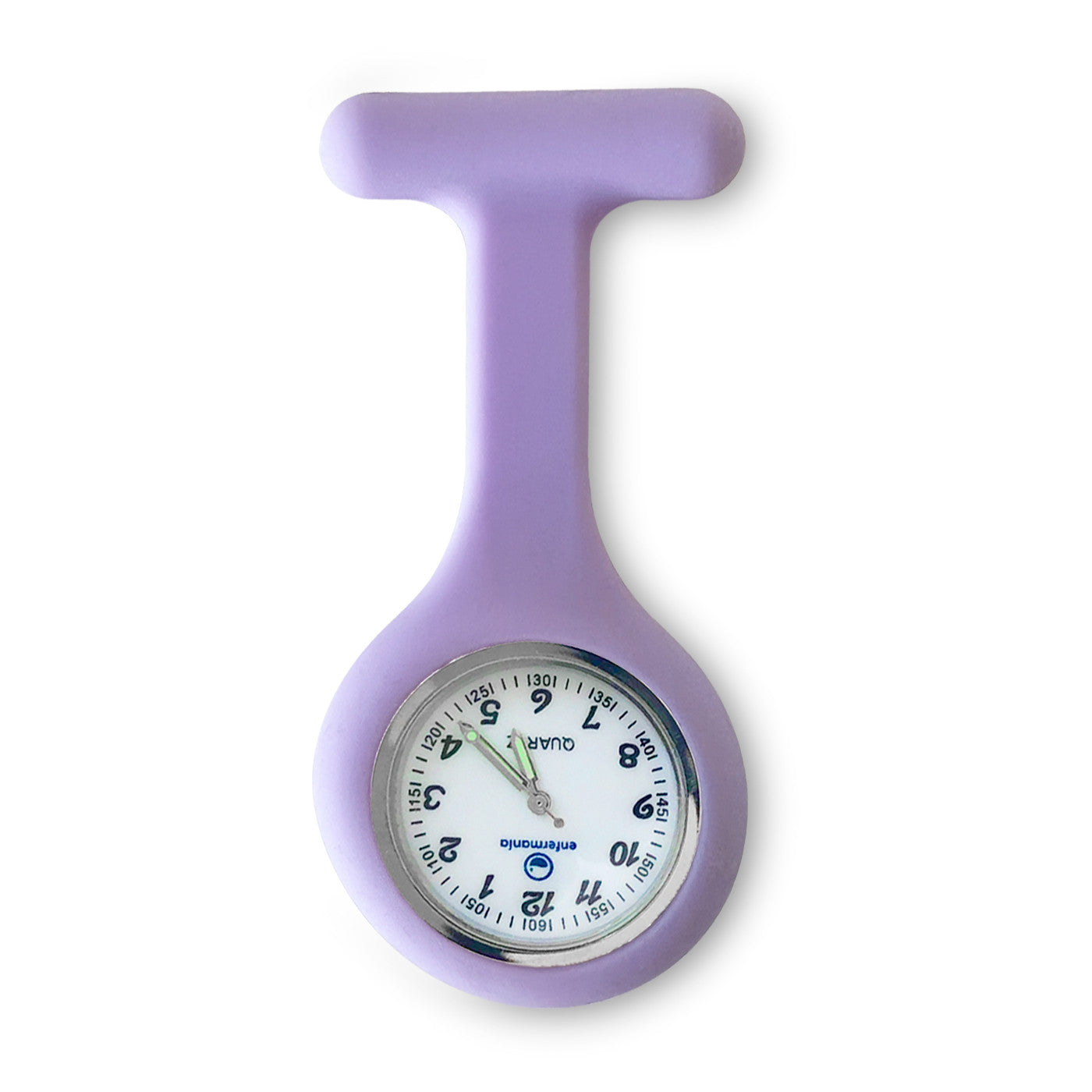 reloj enfermería silicona lavanda