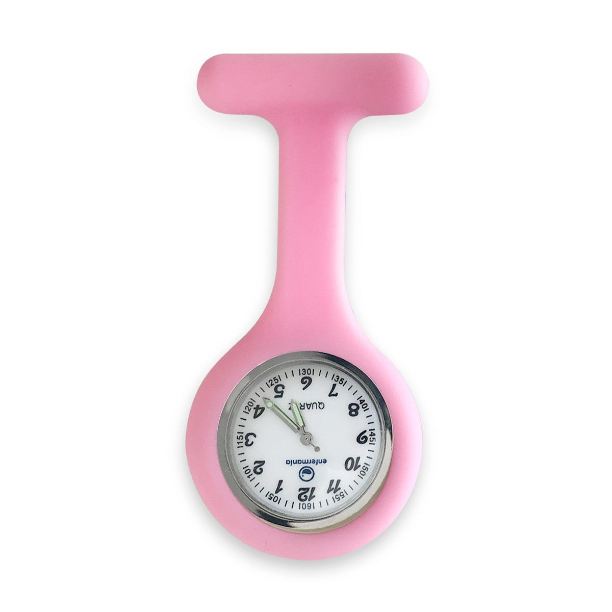 reloj enfermería silicona rosa chicle