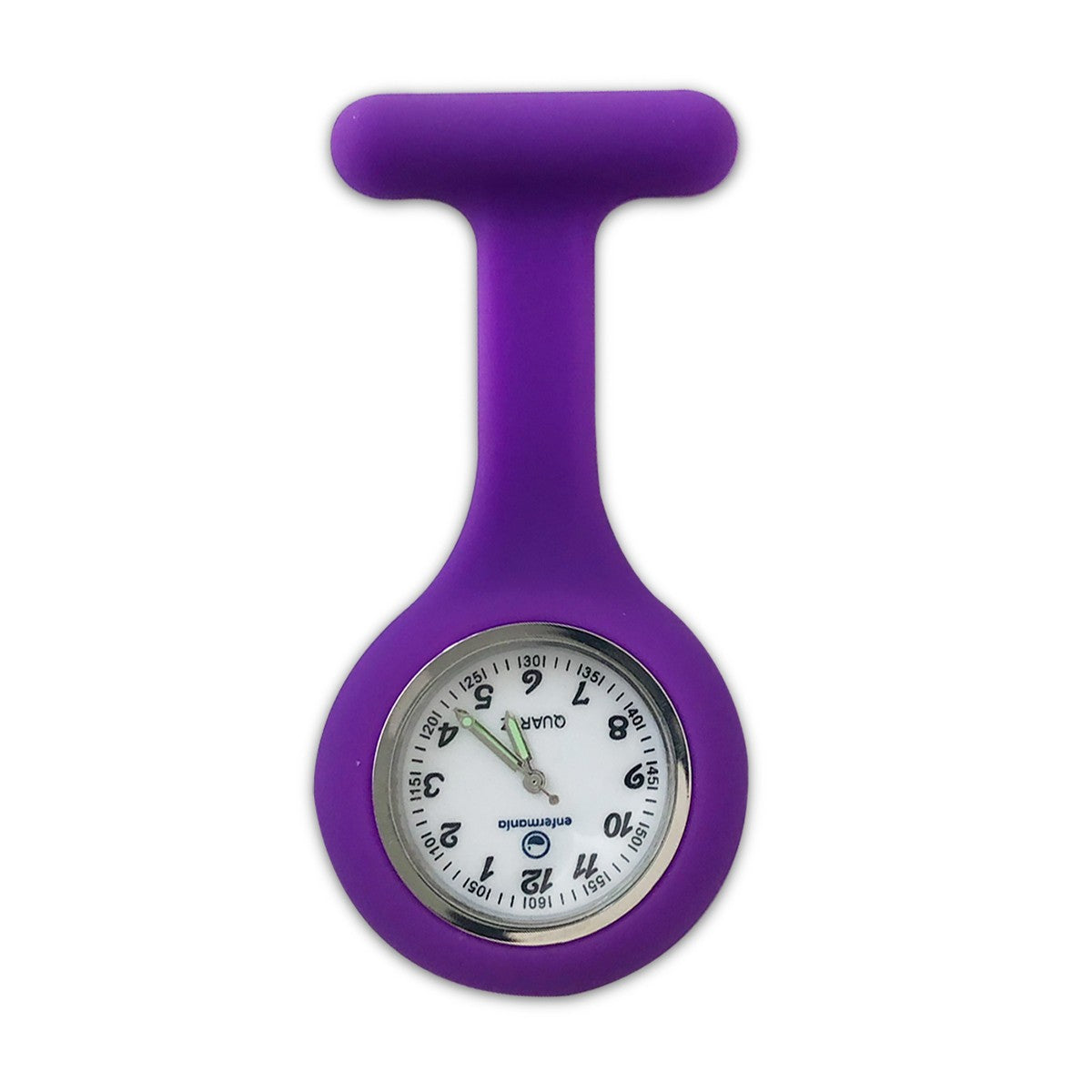 reloj enfermería silicona violeta