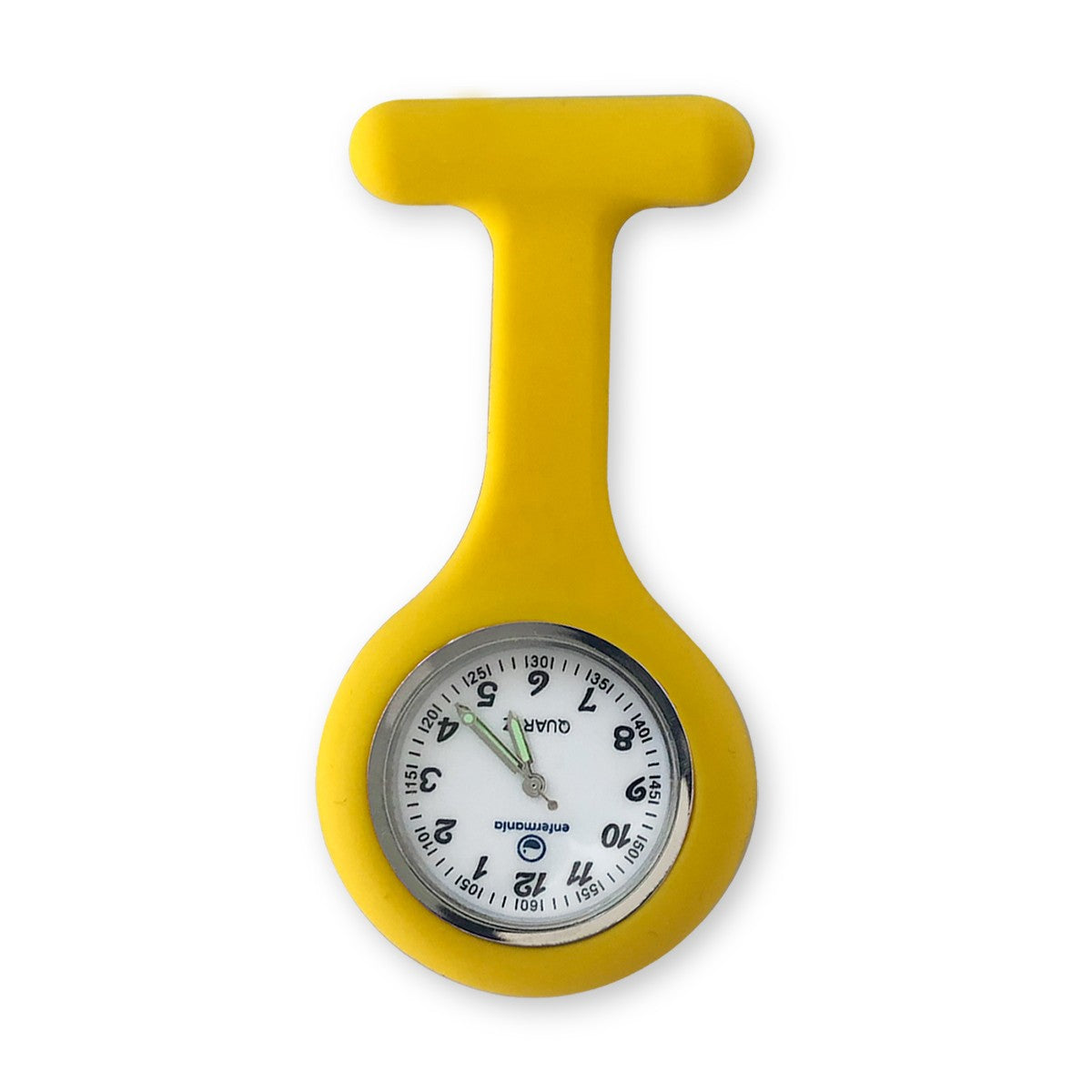 reloj enfermería silicona amarillo