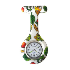 reloj de silicona con estampado apple bugs