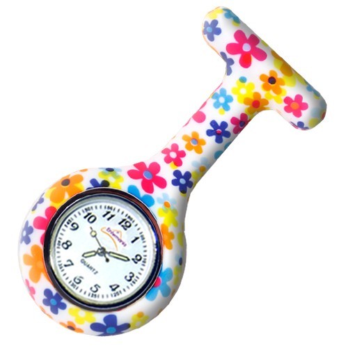 reloj de silicona con estampado colorflower