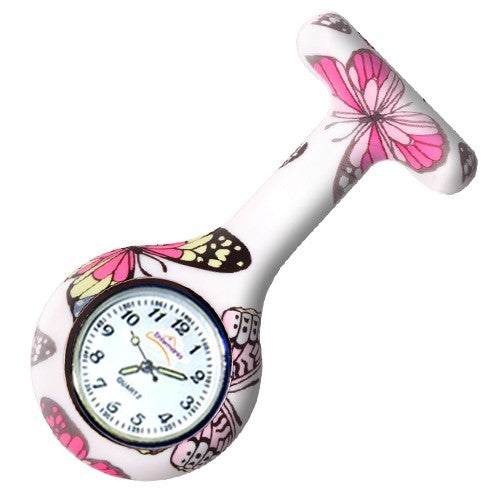 reloj de silicona con estampado butterfly