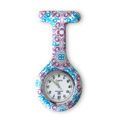 reloj de silicona con estampado blue cachemire