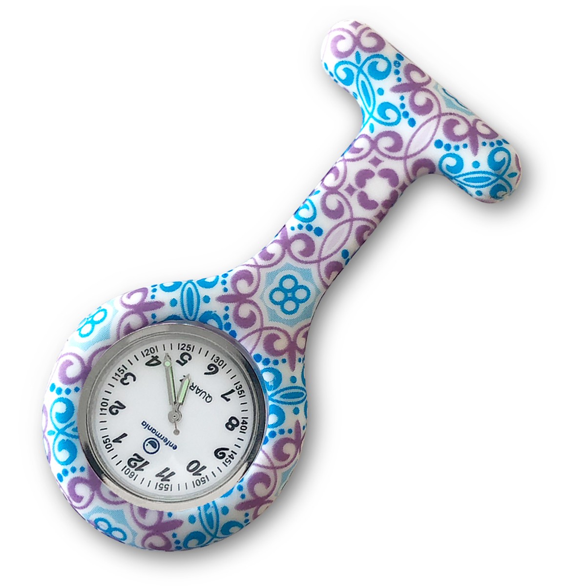 reloj de silicona con estampado blue cachemire