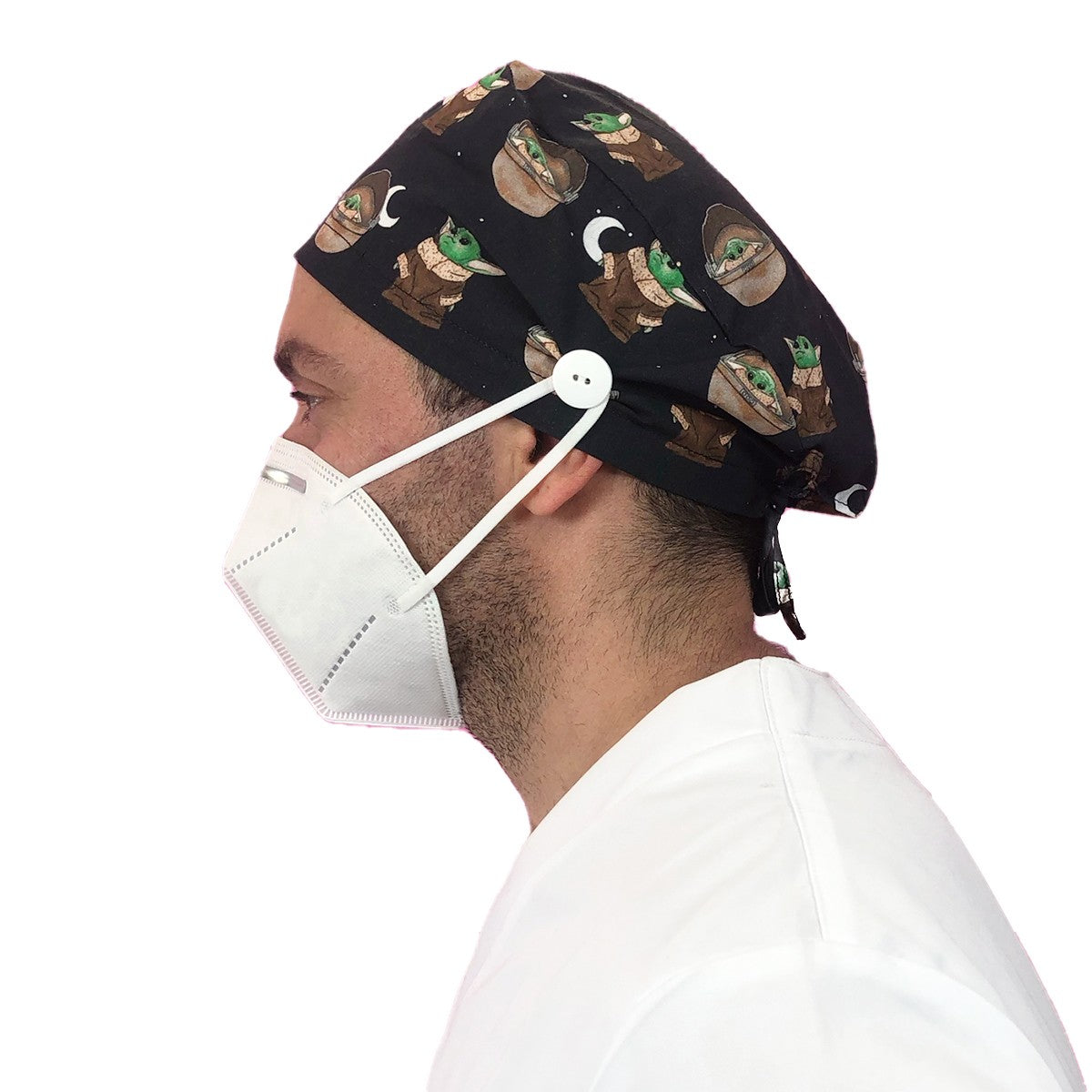 Gorro quirófano pelo corto con botones - Estampados-4