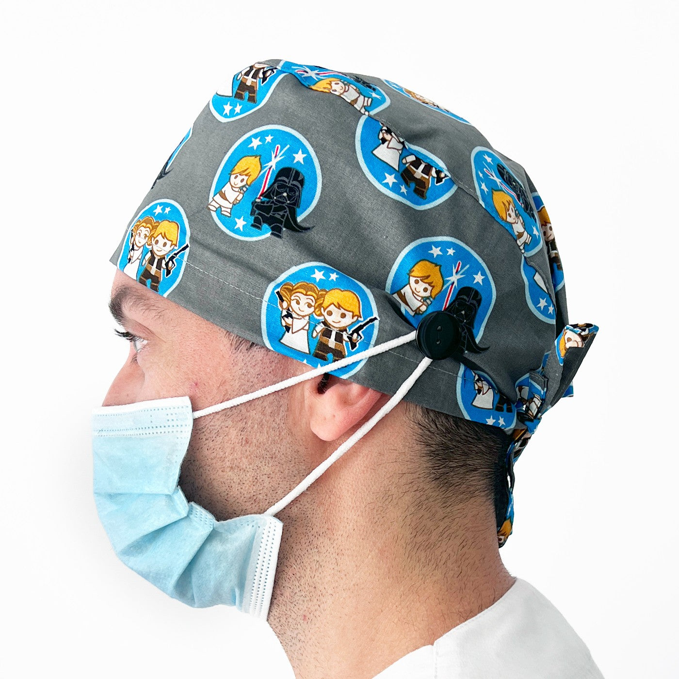 Gorro quirófano pelo corto con botones - Estampados-10
