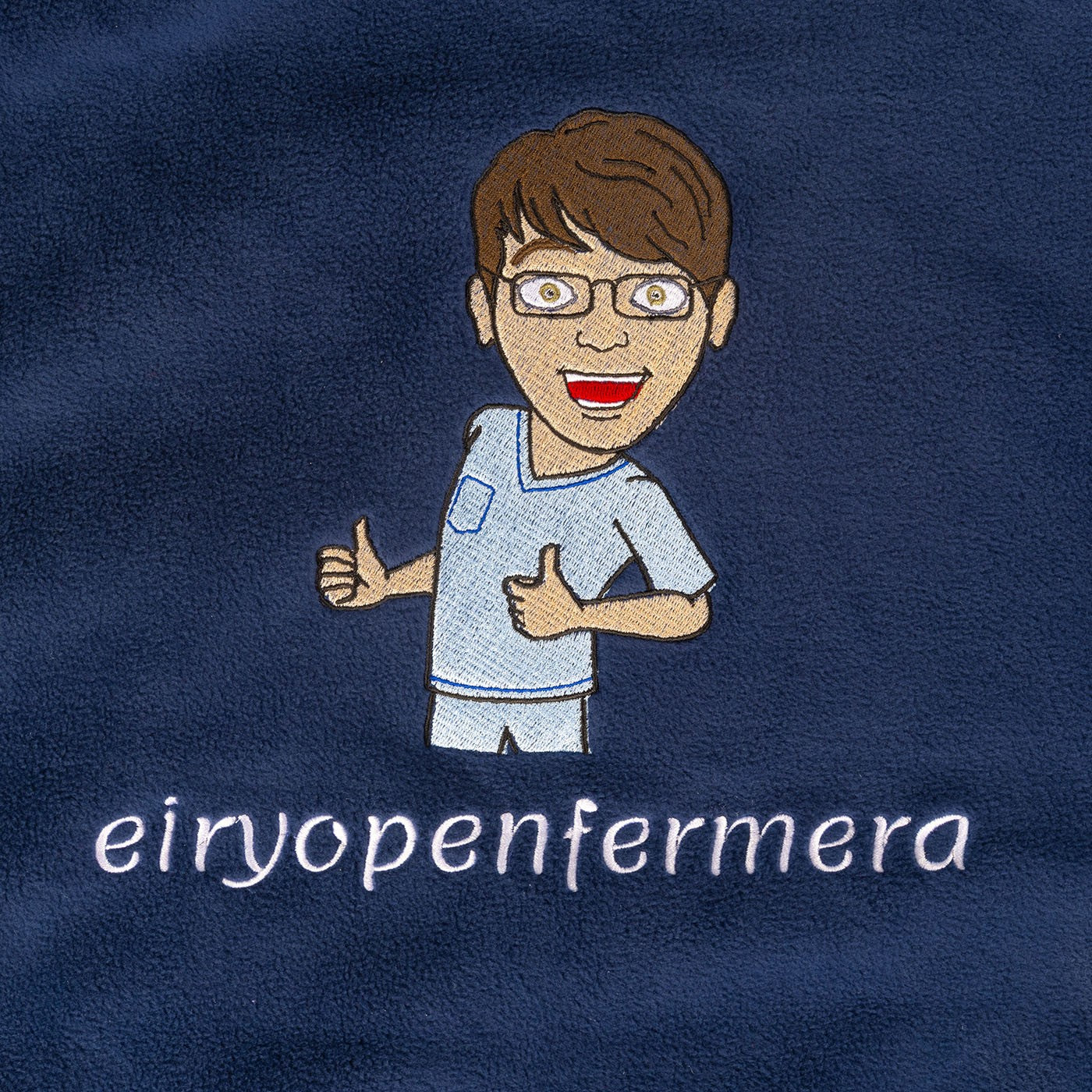 Forro Polar azul marino hombre - Eiryopenfermera-2