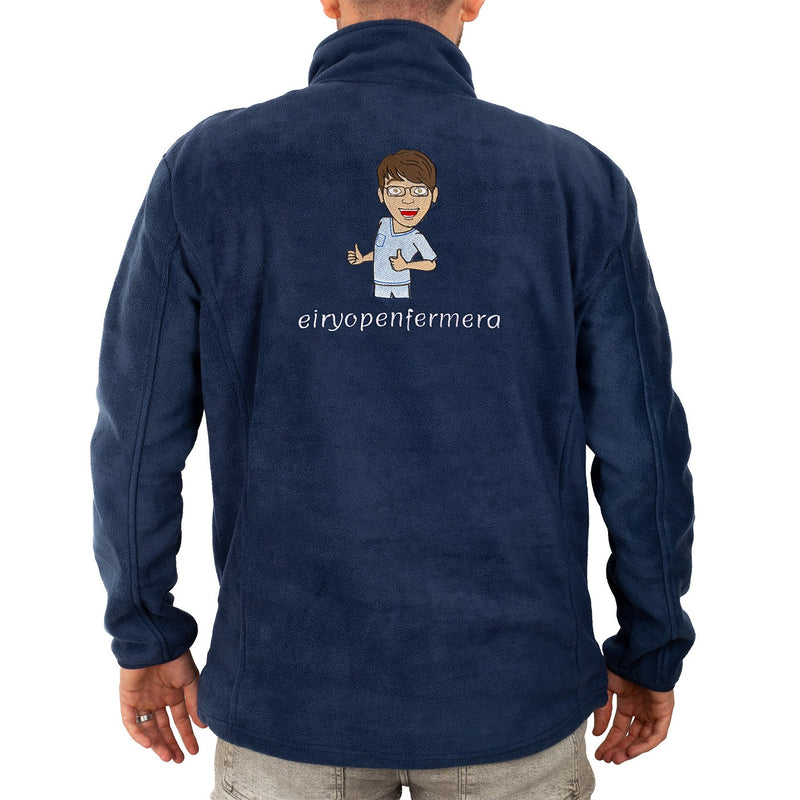 Forro Polar azul marino hombre - Eiryopenfermera-zoom-