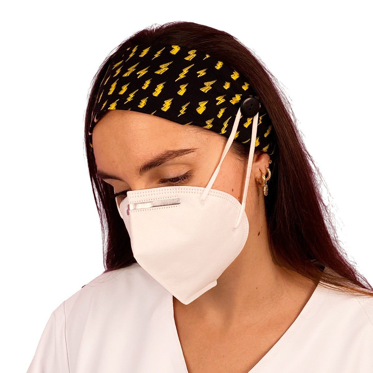 Diadema con botón - Estampados-11