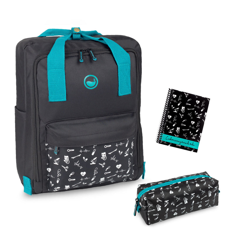 Pack con mochila para Estudiantes Sanitarios - Black Collection-zoom-