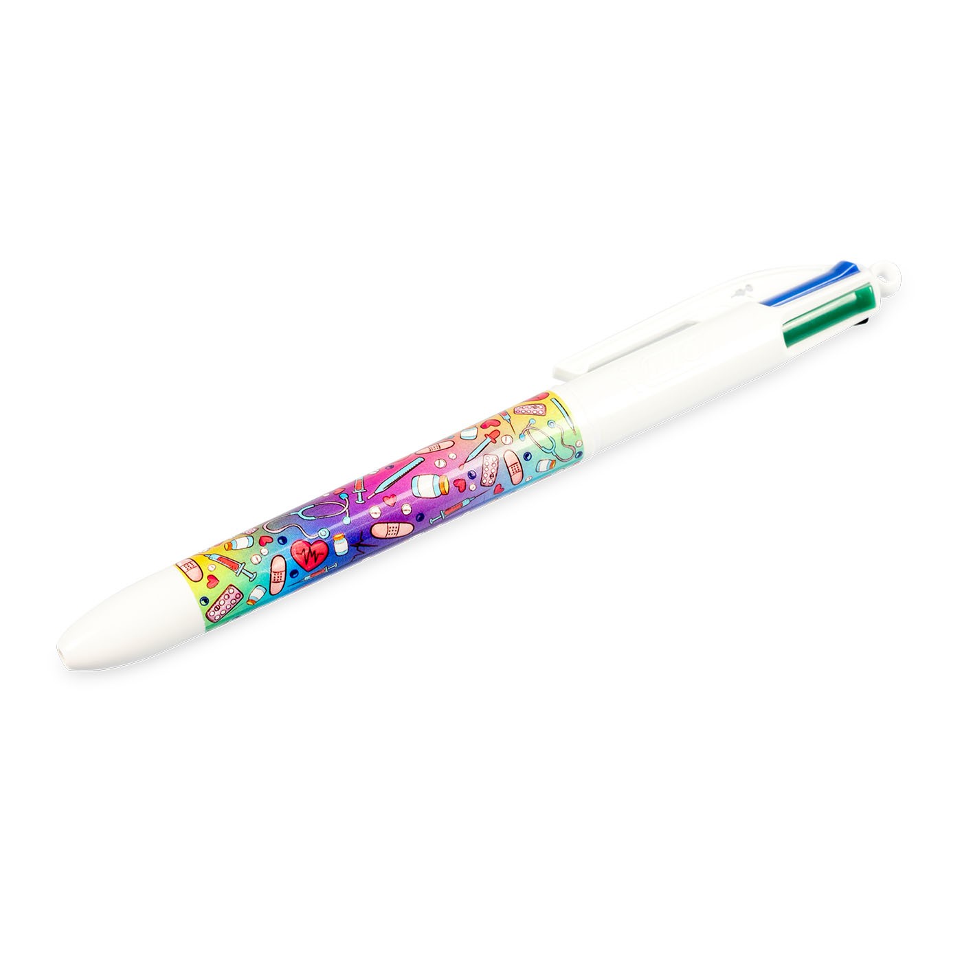 Bolígrafo BIC 4 colores Colorful Collection en vista completa