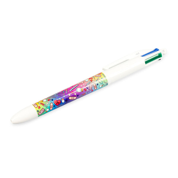 Bolígrafo BIC 4 colores Colorful Collection en vista completa