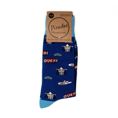 Calcetines Ouch! doblados con packaging