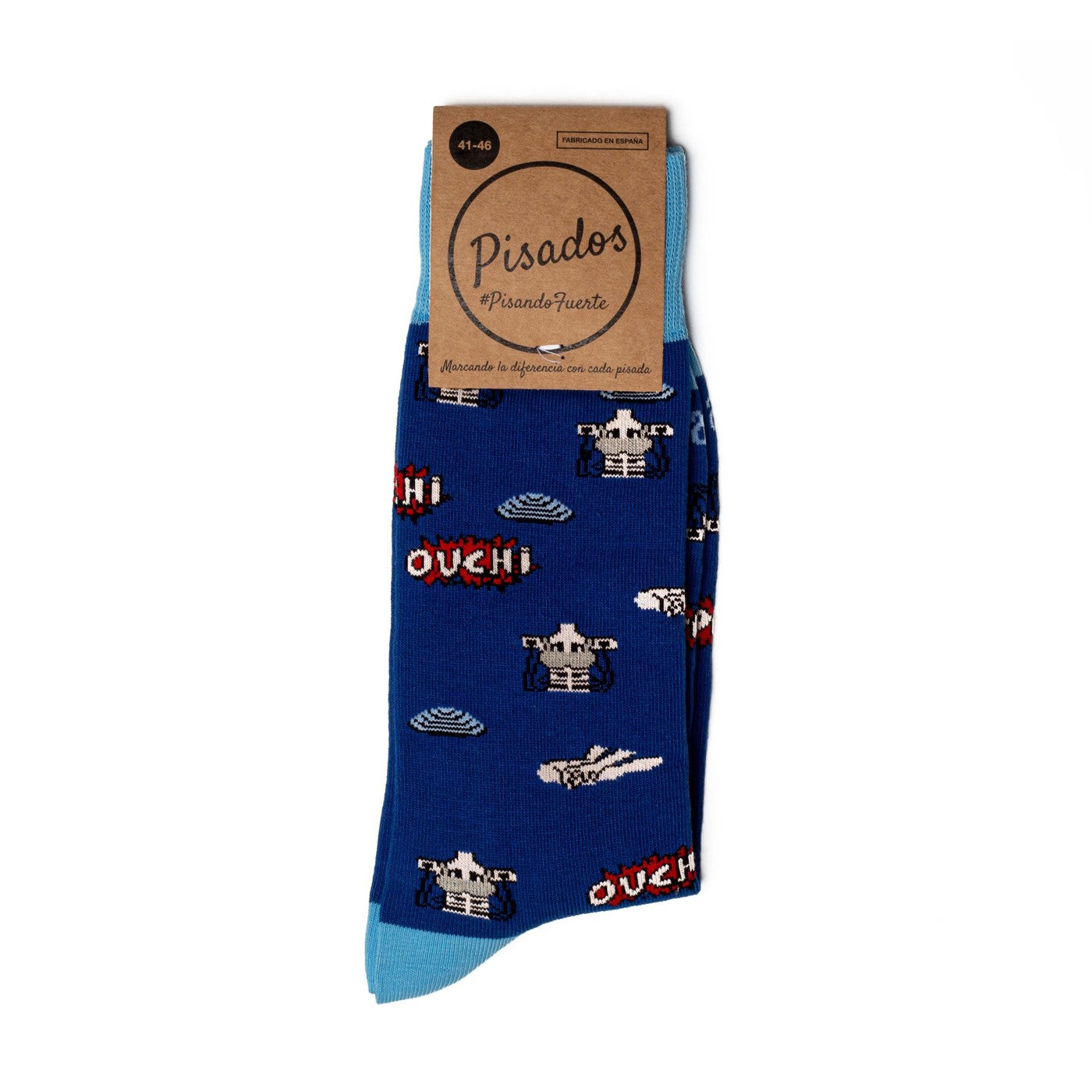 Calcetines Ouch! doblados con packaging