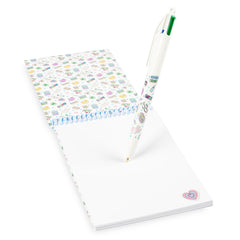 Bolígrafo Bolígrafo BIC 4 colores sobre libreta con diseño sanitario