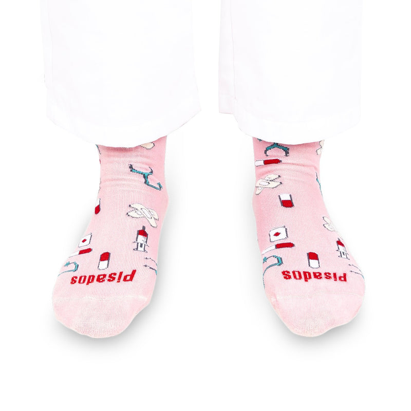 Calcetines compresivos estampados - Pink Healthy Tools-zoom-