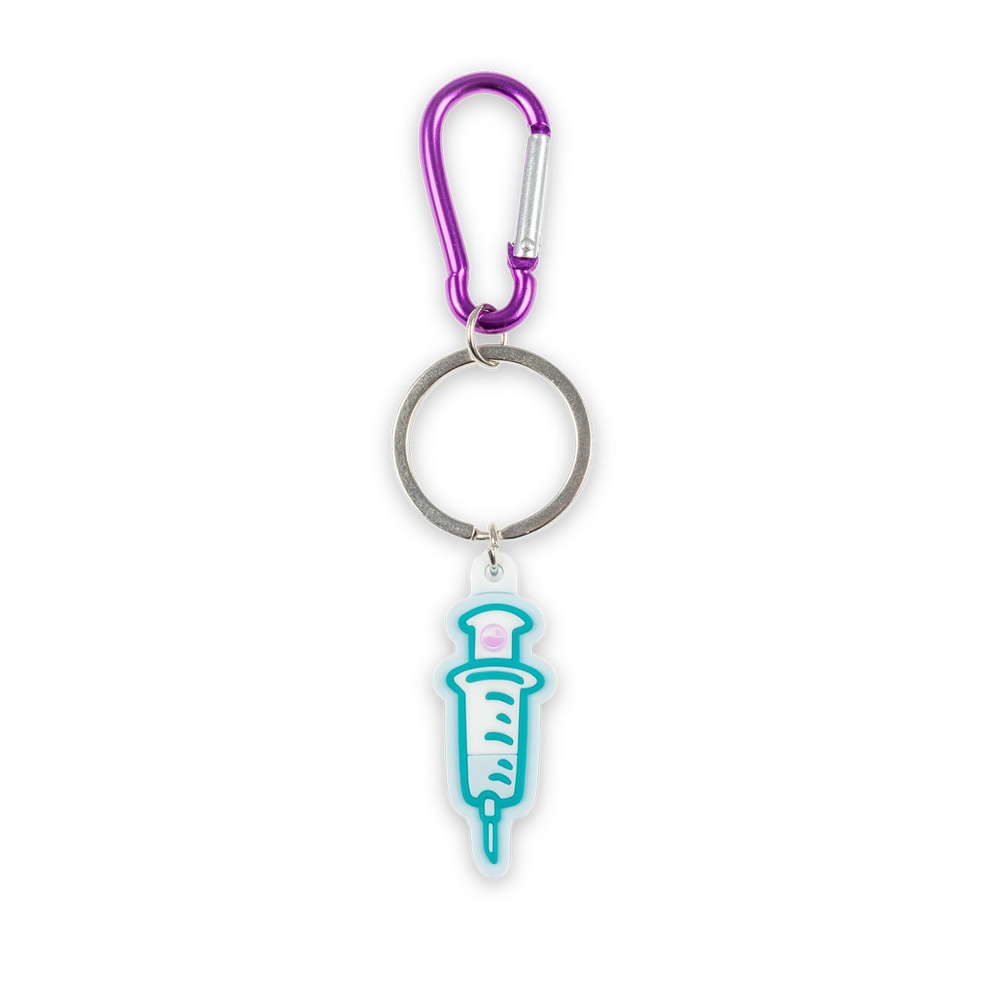 Rubber syringe keychain-zoom-1