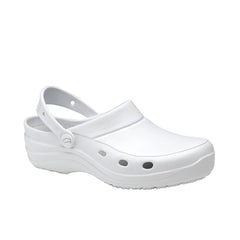 zueco color blanco para enfermera