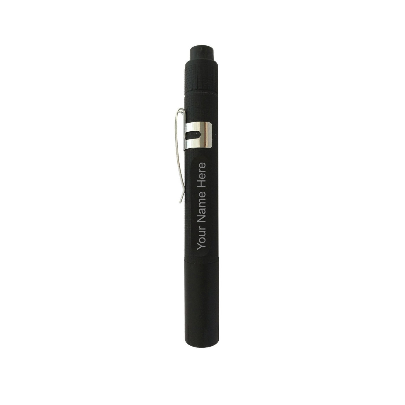 Linterna LED compacta con carcasa de aluminio negro mate