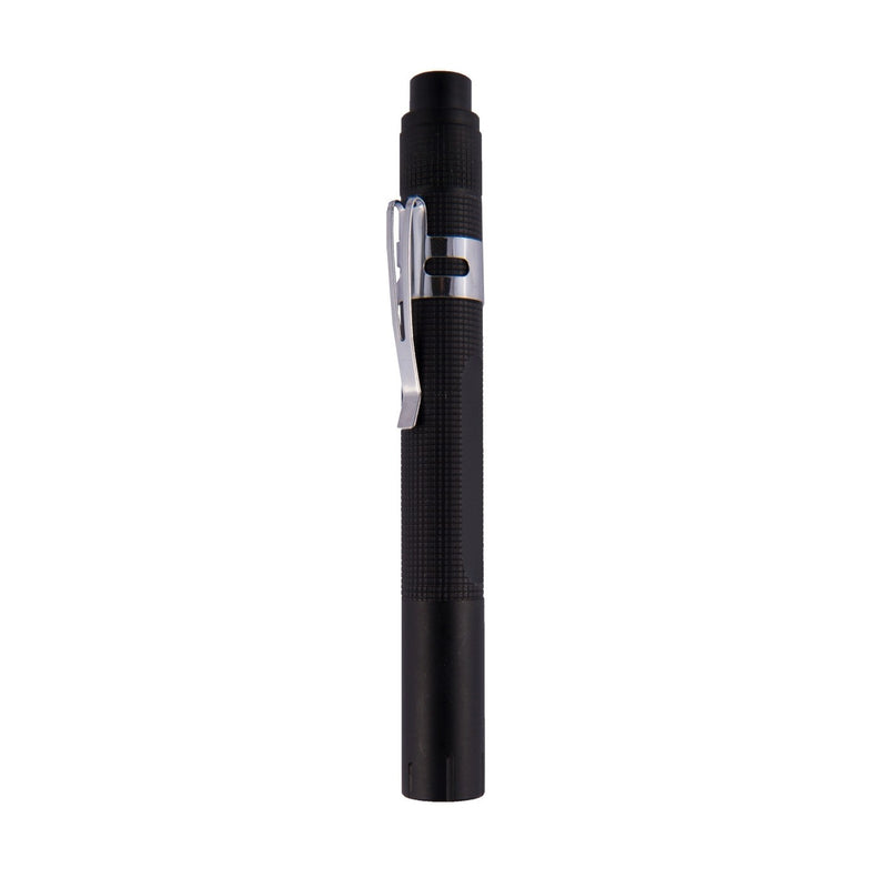 Compact pocket flashlight with LED light, matte black-zoom-