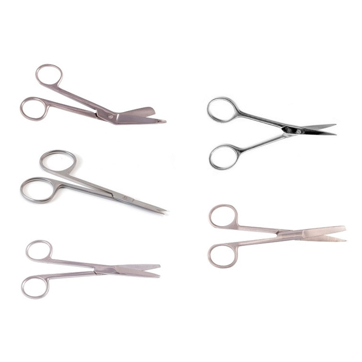 Set de 5 tijeras para Zurdos, precisión, ergonomía y fiabilidad en cada corte