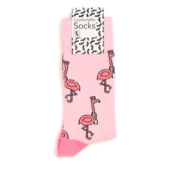 calcetines rosa flamenco