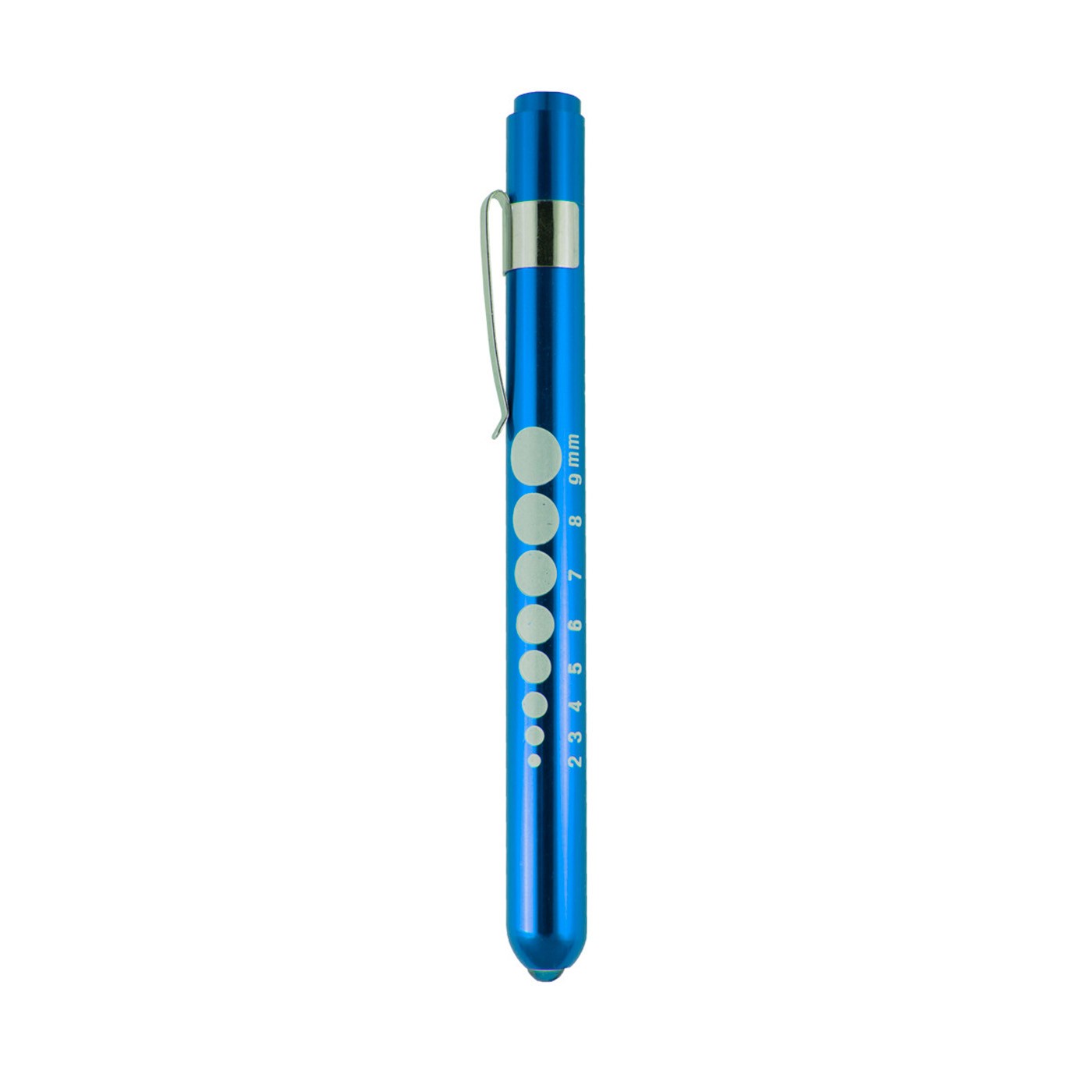 linterna pupilar azul
