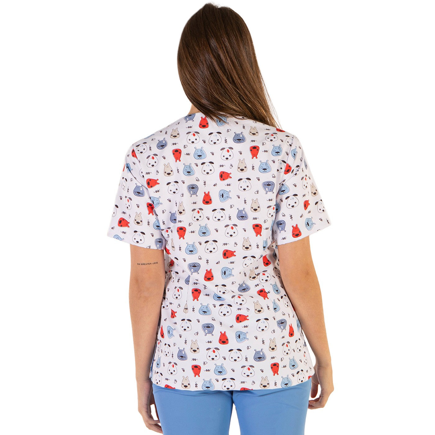 Uniforme veterinario unisex | Blusón microfibra transpirable y repelente | Dogs-zoom-2