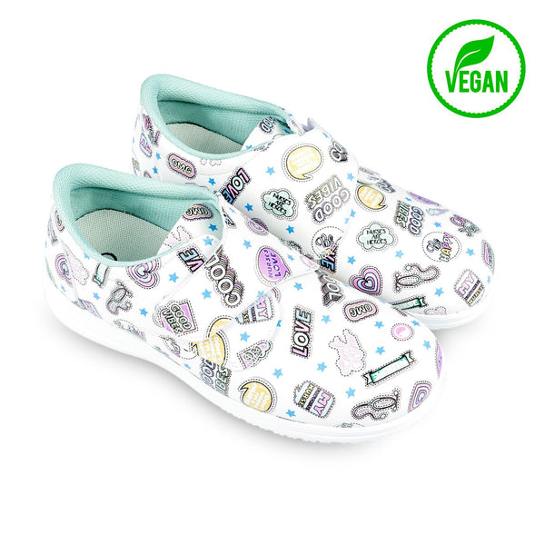 zapato vegano enfermera stickers colorido y divertido