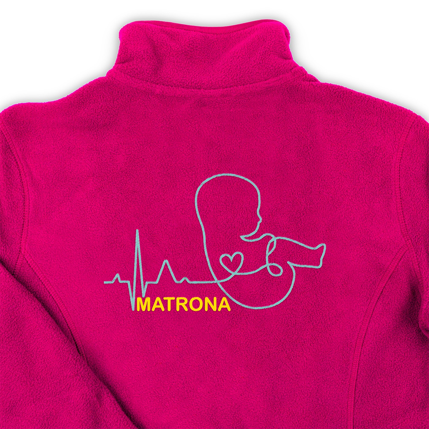 Personalized Women's Fleece Lining - Fuchsia-zoom-3