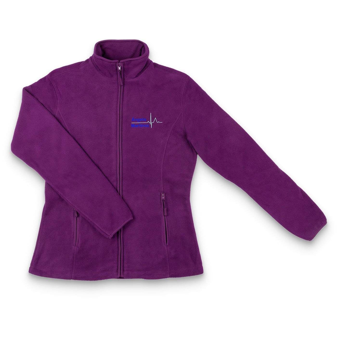 Forro Polar Sanitario Mujer Personalizado – Púrpura con bordado-zoom-4