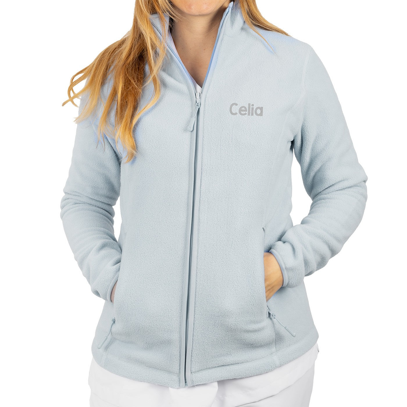 Forro Polar sanitario mujer personalizado – Color Hielo-zoom-2
