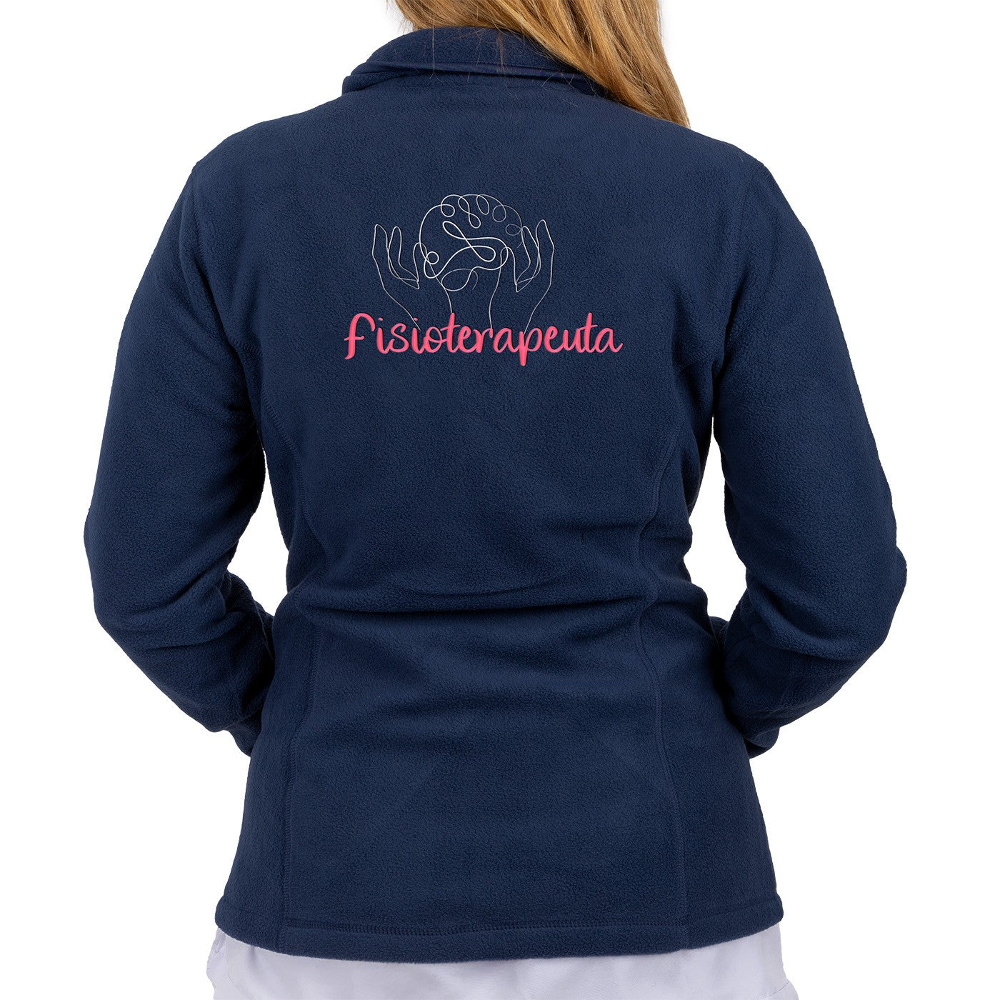 Forro Polar Sanitario Mujer Personalizado – Azul Marino-1