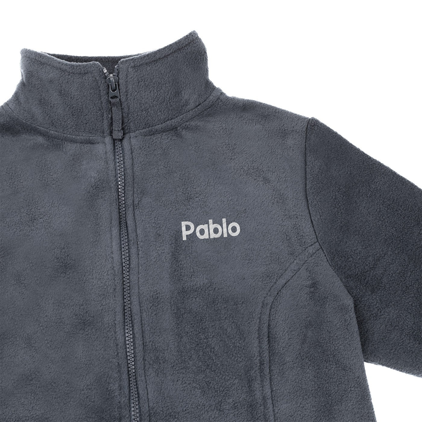 Chaqueta Polar Sanitario Hombre Personalizado – Gris con bordado-6