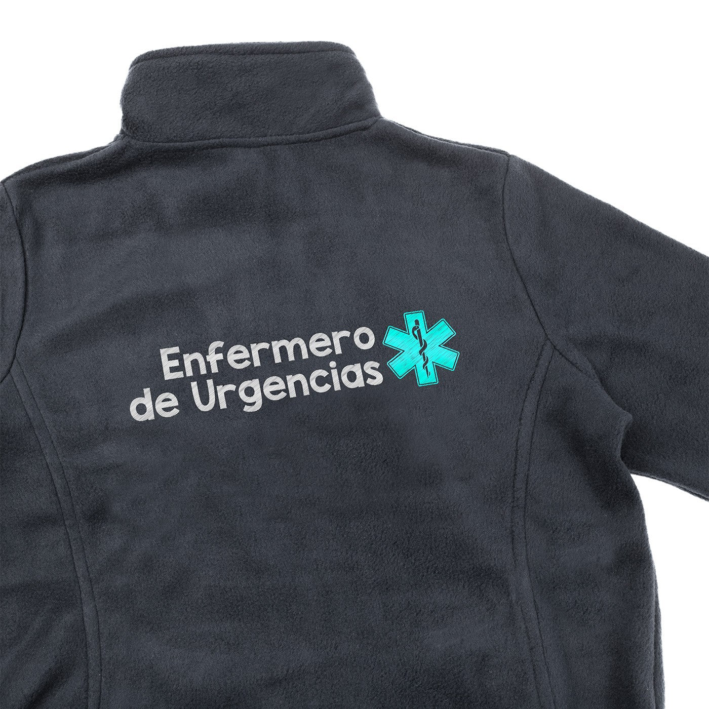 Chaqueta Polar Sanitario Hombre Personalizado – Gris con bordado-zoom-7
