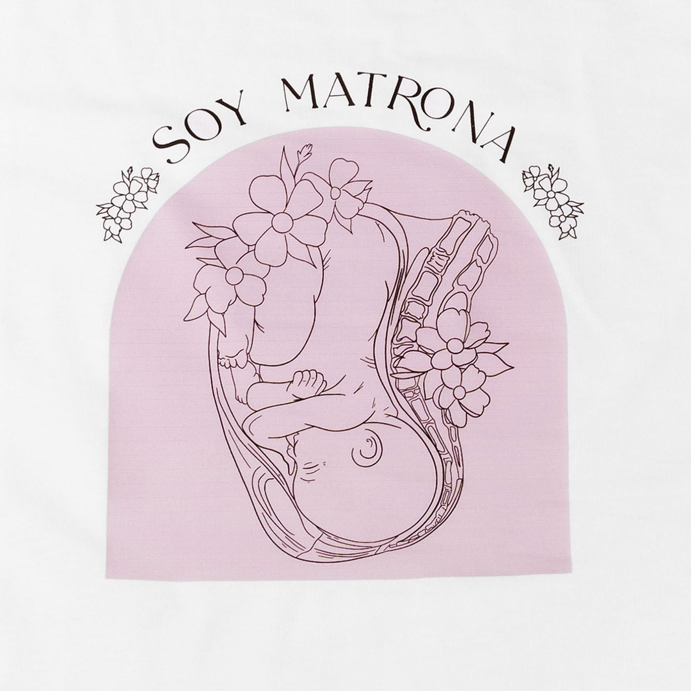 Camiseta blanca mujer - Soy Matrona @elartedecuidar-4