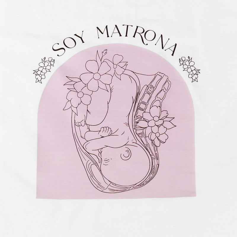 Camiseta blanca mujer - Soy Matrona @elartedecuidar-zoom-