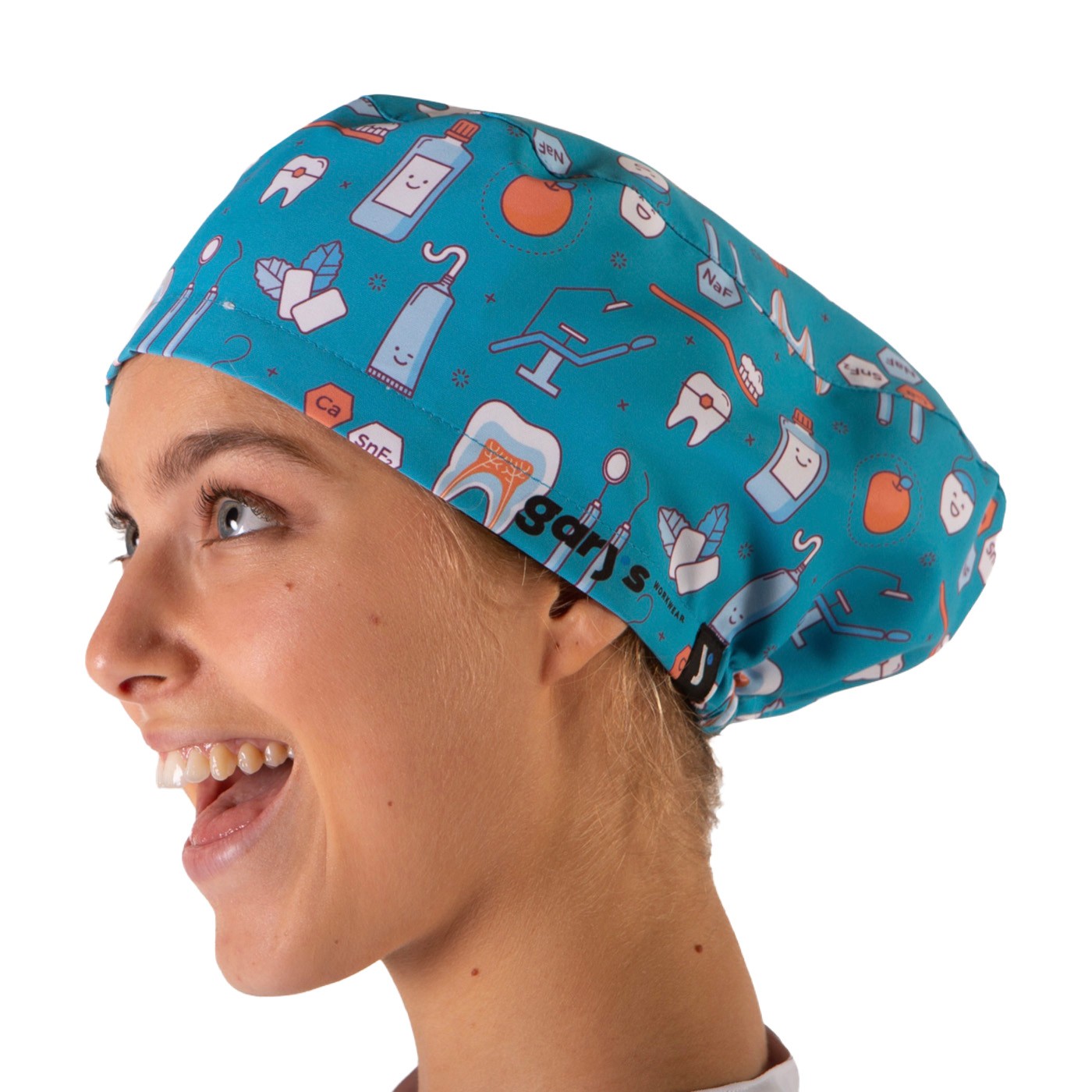Gorro quirúrgico para dentistas de lado