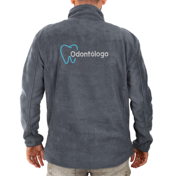Forro Polar gris personalizado para Odontologo