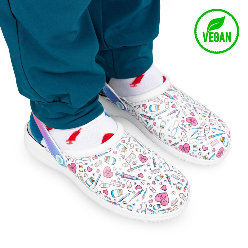 Zueco sanitario piel vegana - Colorful-zoom-