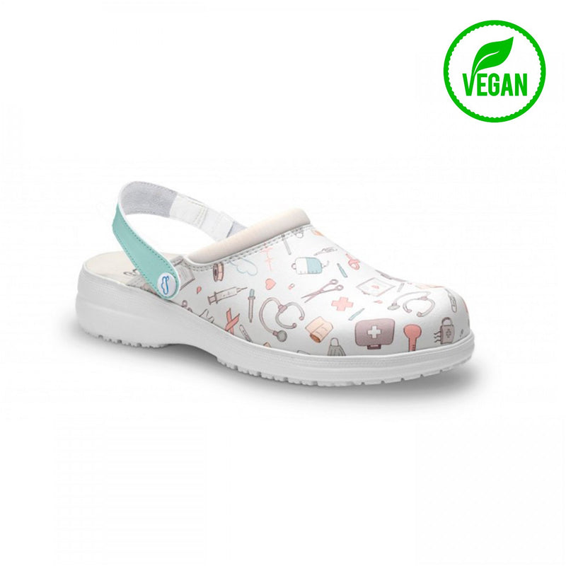 Zueco piel vegana - estampado Instrumental-zoom-