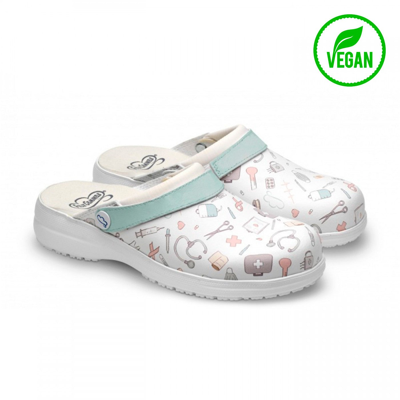 zueco estampado enfermera