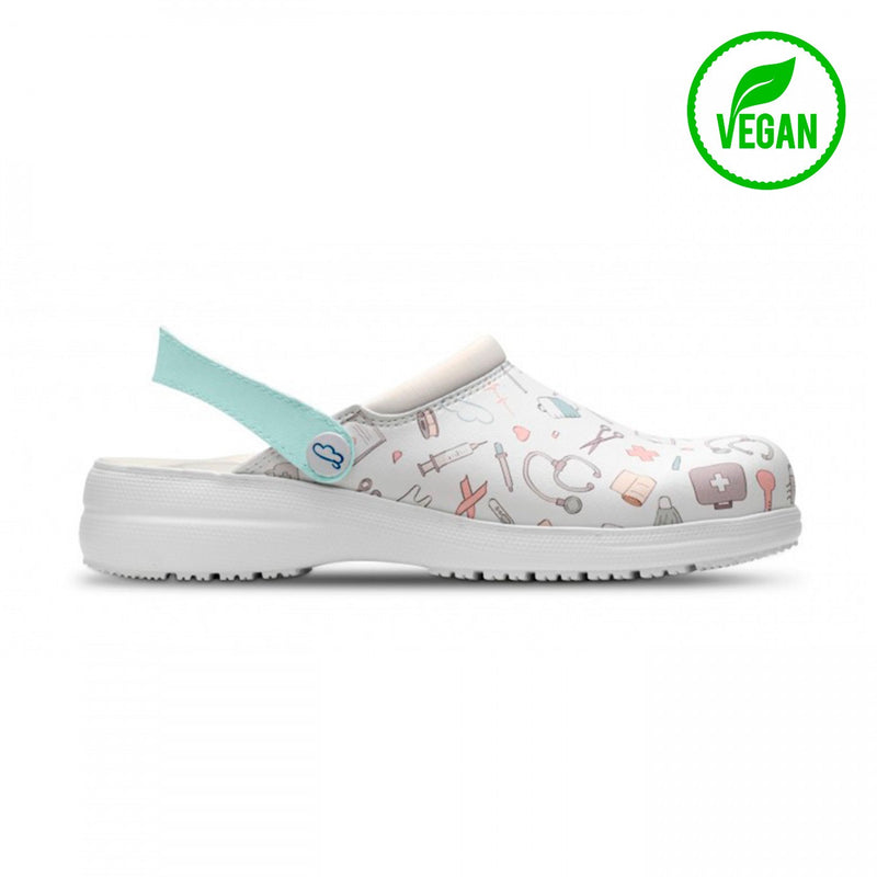 Zueco piel vegana - estampado Instrumental-zoom-