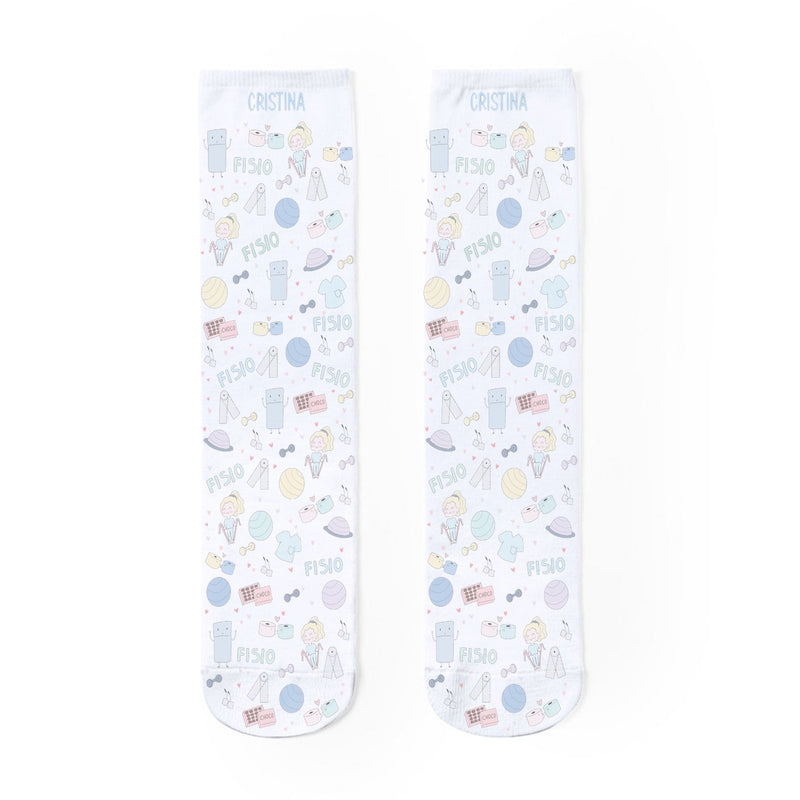 Calcetines estampados personalizados - Fisio Pastel-zoom-